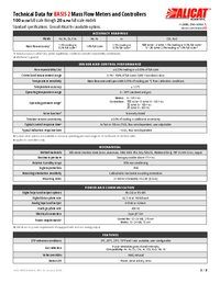 Thumbnail of document Data Sheet - OEM Basis 2.0 Flow Meters/Controllers